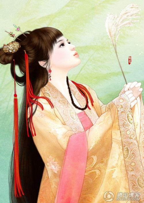 手绘古装明星图片,手绘古装明星风采再现